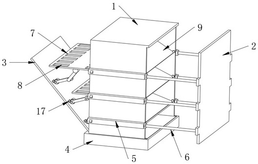 Pathological section transfer device for immunohistochemistry