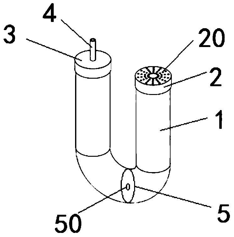 Liquid safety valve for controlling the internal pressure of metal-enclosed busbars