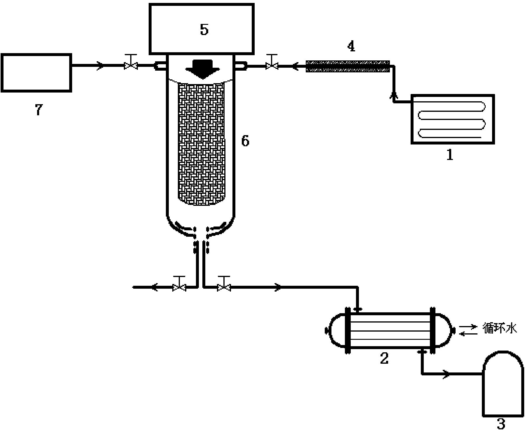 Desorption and regeneration method for organic matter adsorbent