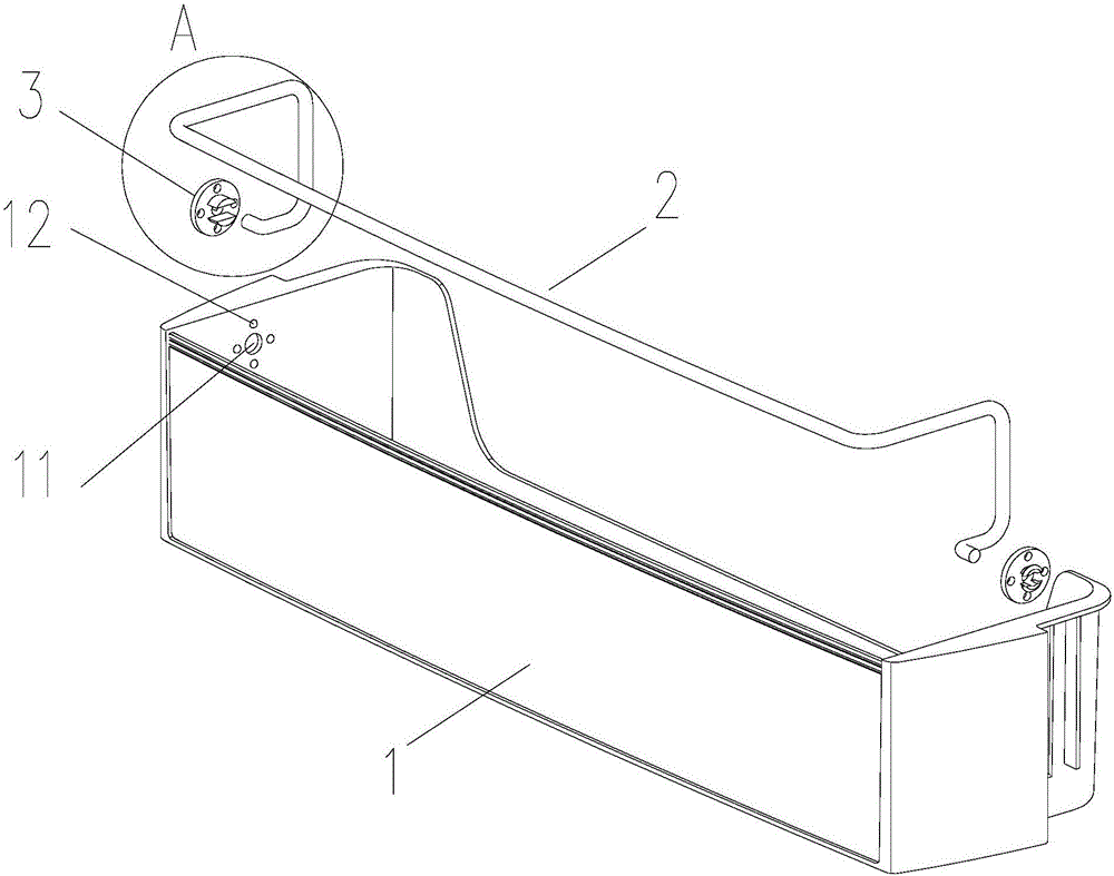 Bottle frame with rotating barrier rack