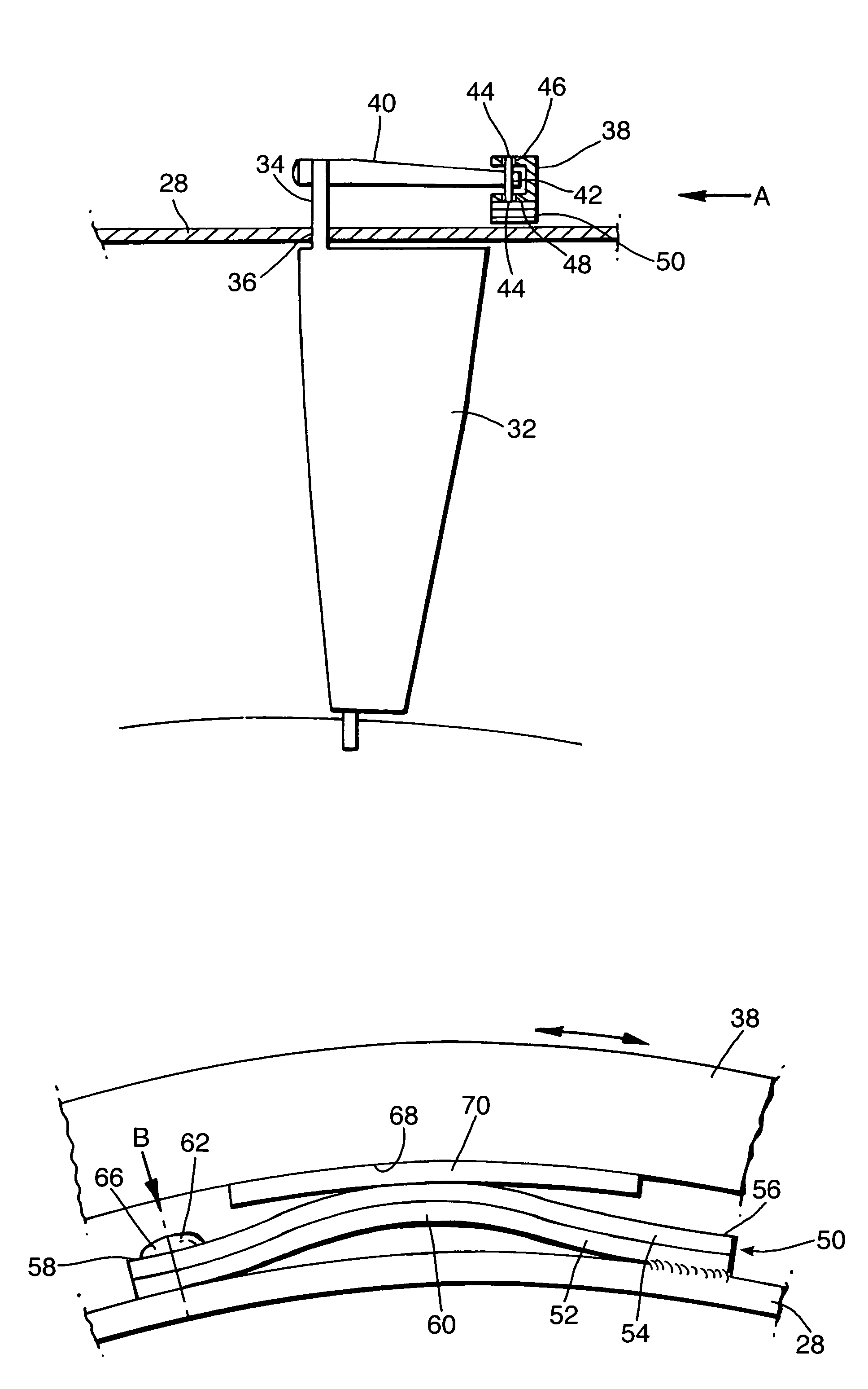 Variable stator vane arrangement for a compressor