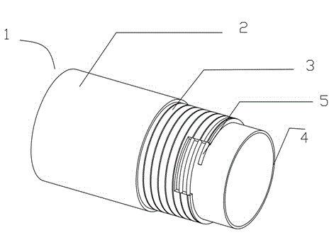 Internal reinforced type composite pipe