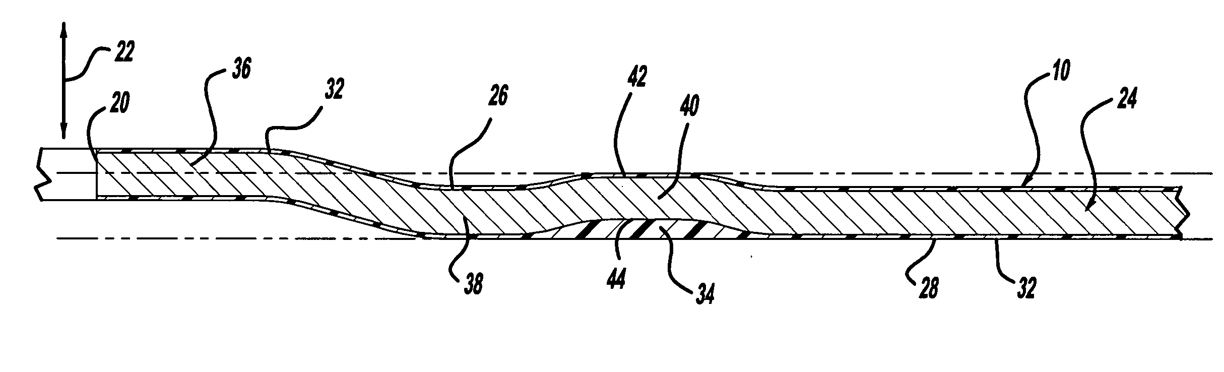 Sealing gasket with flexible stopper