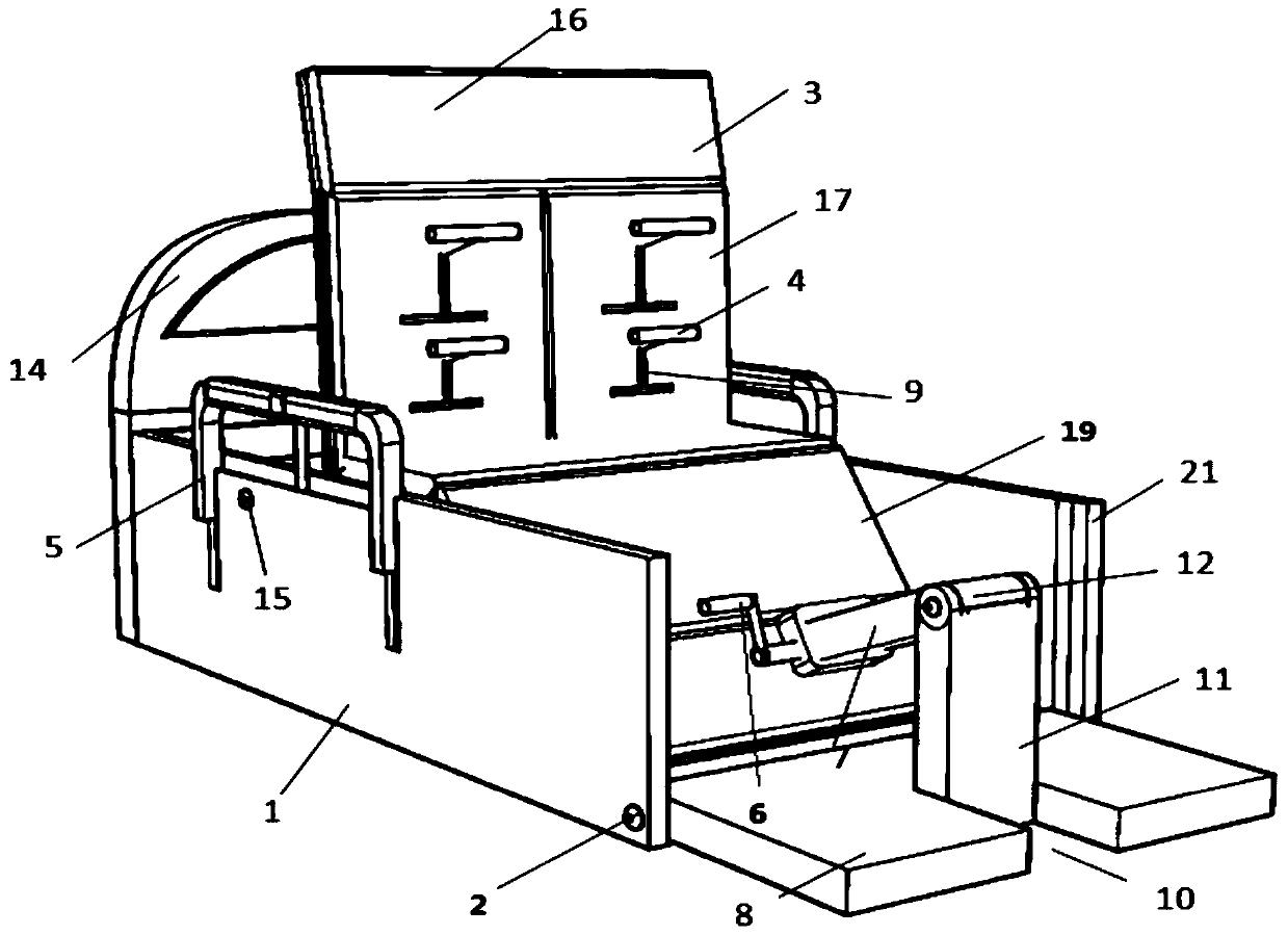 Exercise rehabilitation bed with switchable state and sitting posture angle test method thereof