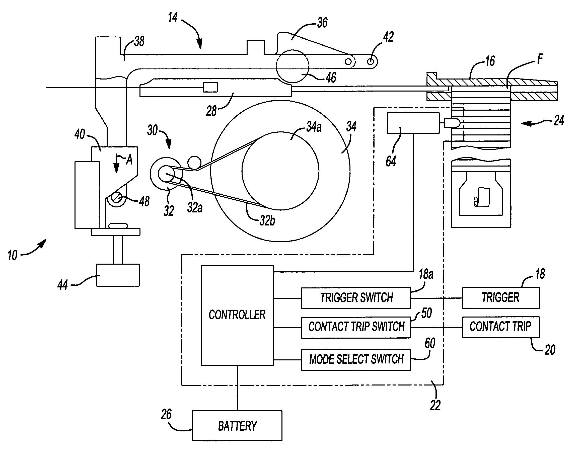Method for controlling a power driver