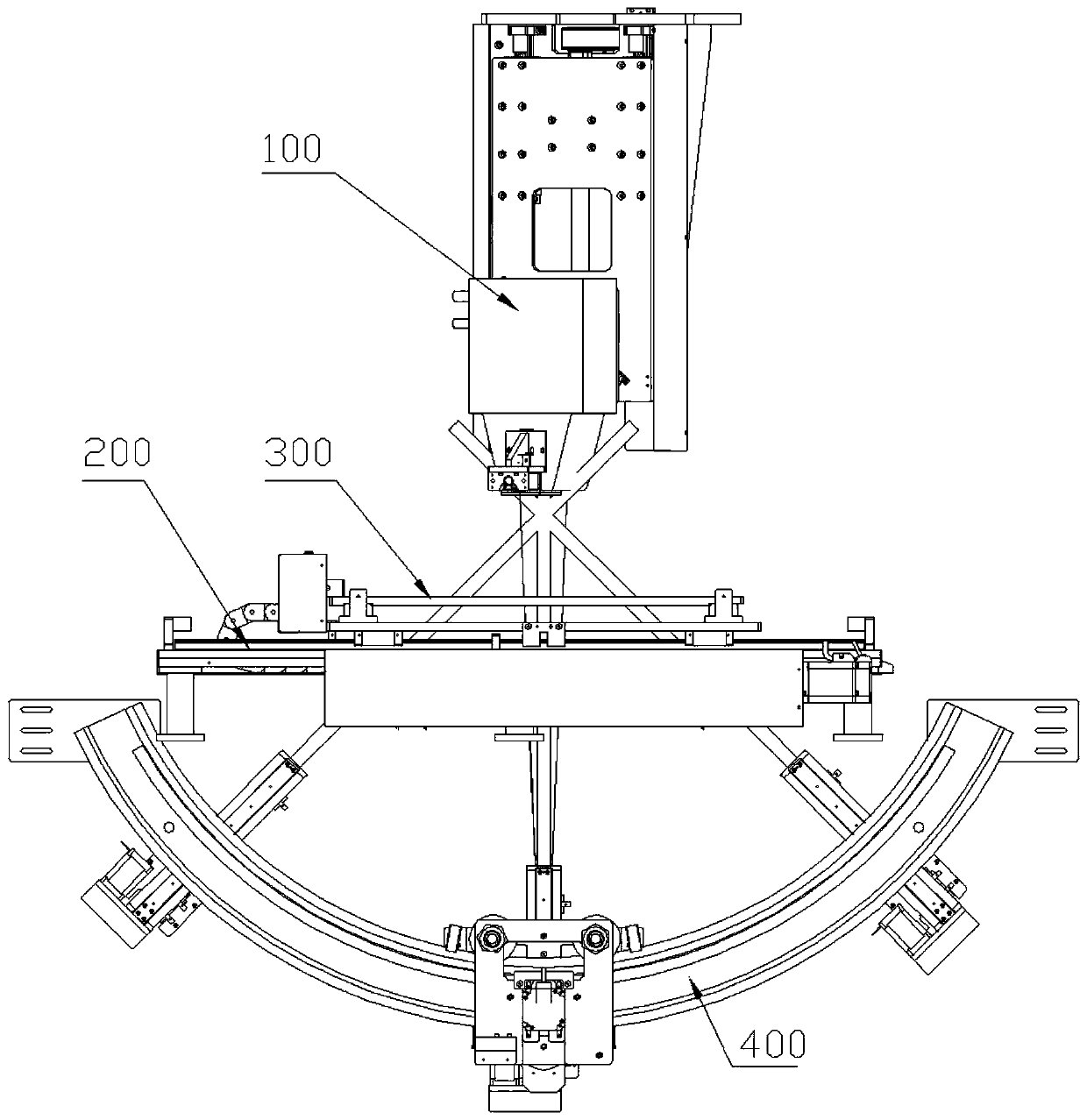 Online and offline integrated detection machine and detection method