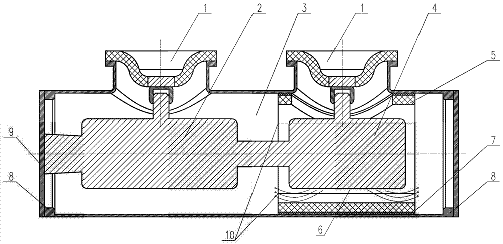 Tank body and the arc extinguishing chamber and high-voltage switchgear using the tank body