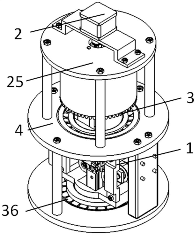 Pressure-controllable public rotating wheel belt polishing mechanical arm end effector