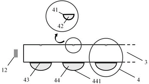 Light guide structure for implementing polarization collimation surface light sources