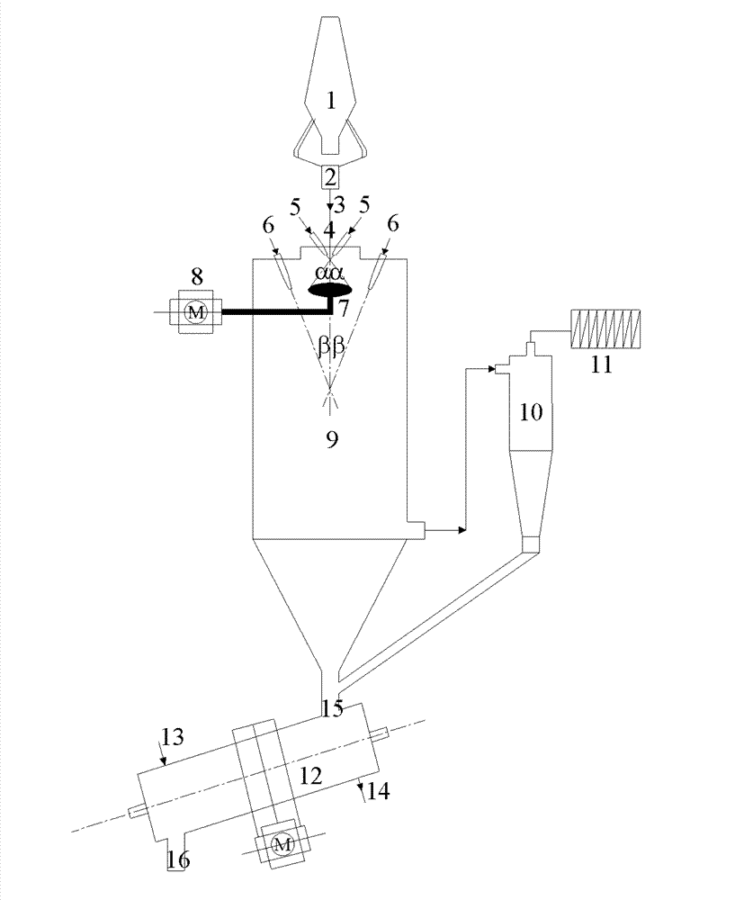 Liquid steel slag dry-process granulating device and sensible heat recovery method