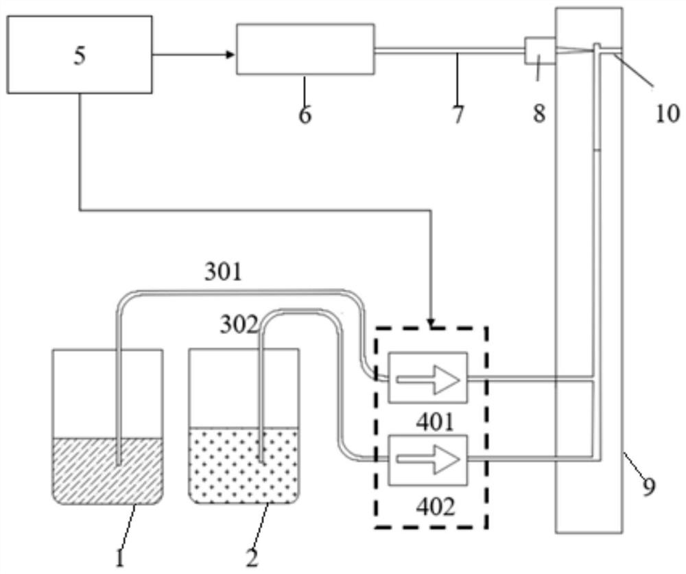 Energetic liquid laser-enhanced propulsion device based on microfluidic technology