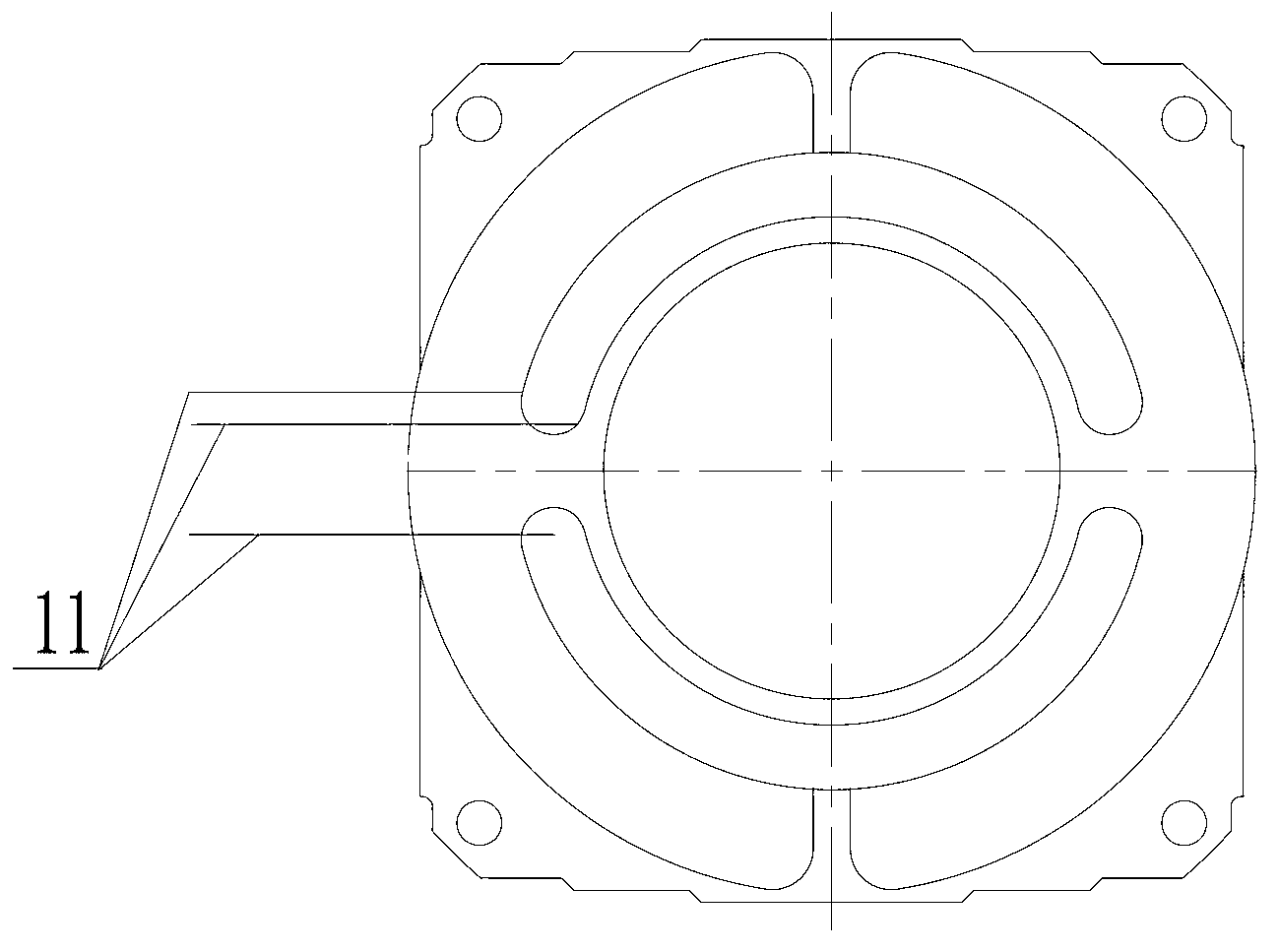 Connector and connection method for aluminum conductor leads of aluminum conductor machine and copper conductor leads