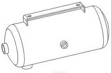 Mounting equipment for barometric-brake air regeneration storage cylinder