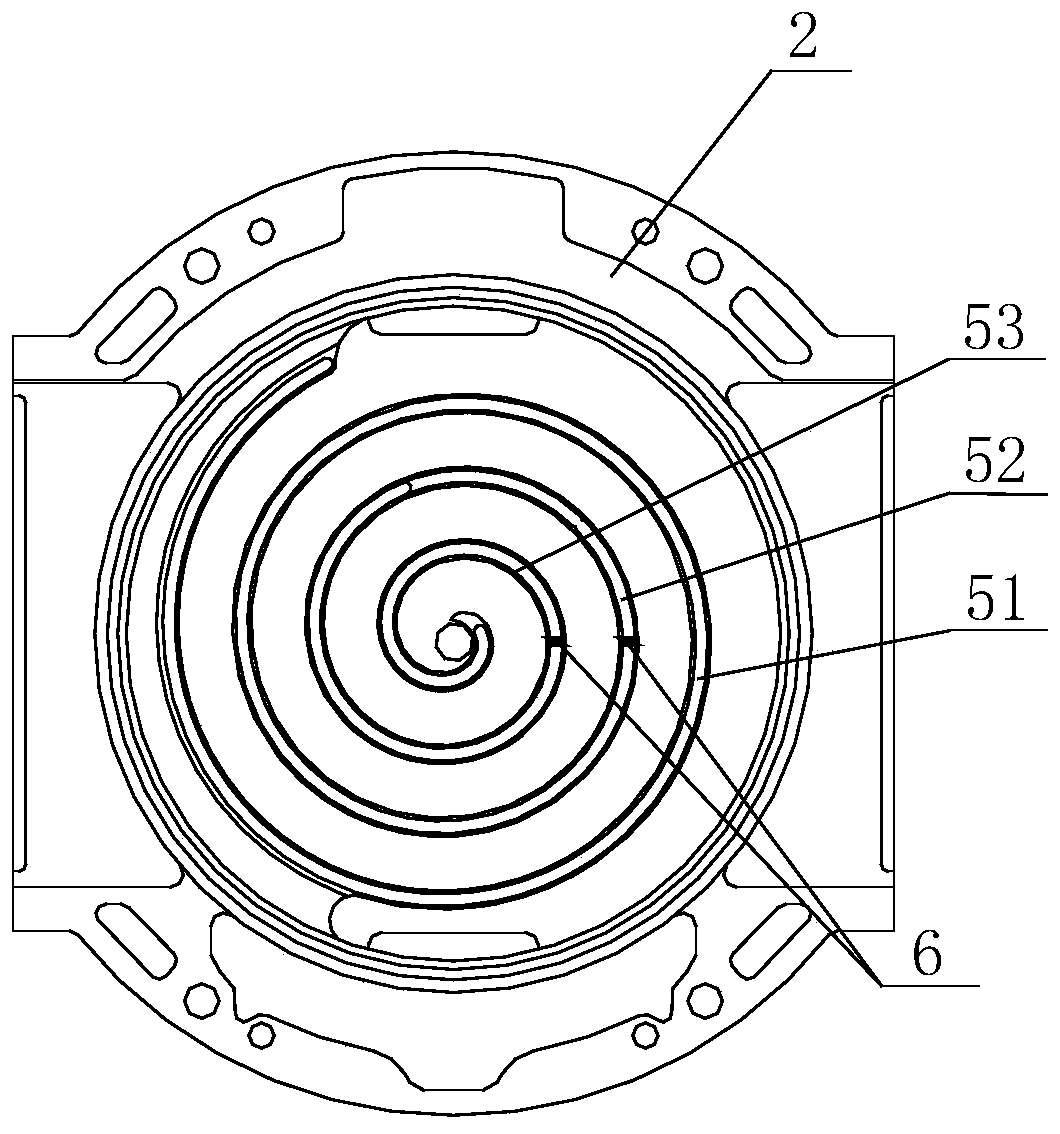 A scroll tooth structure of an oil-free scroll compressor