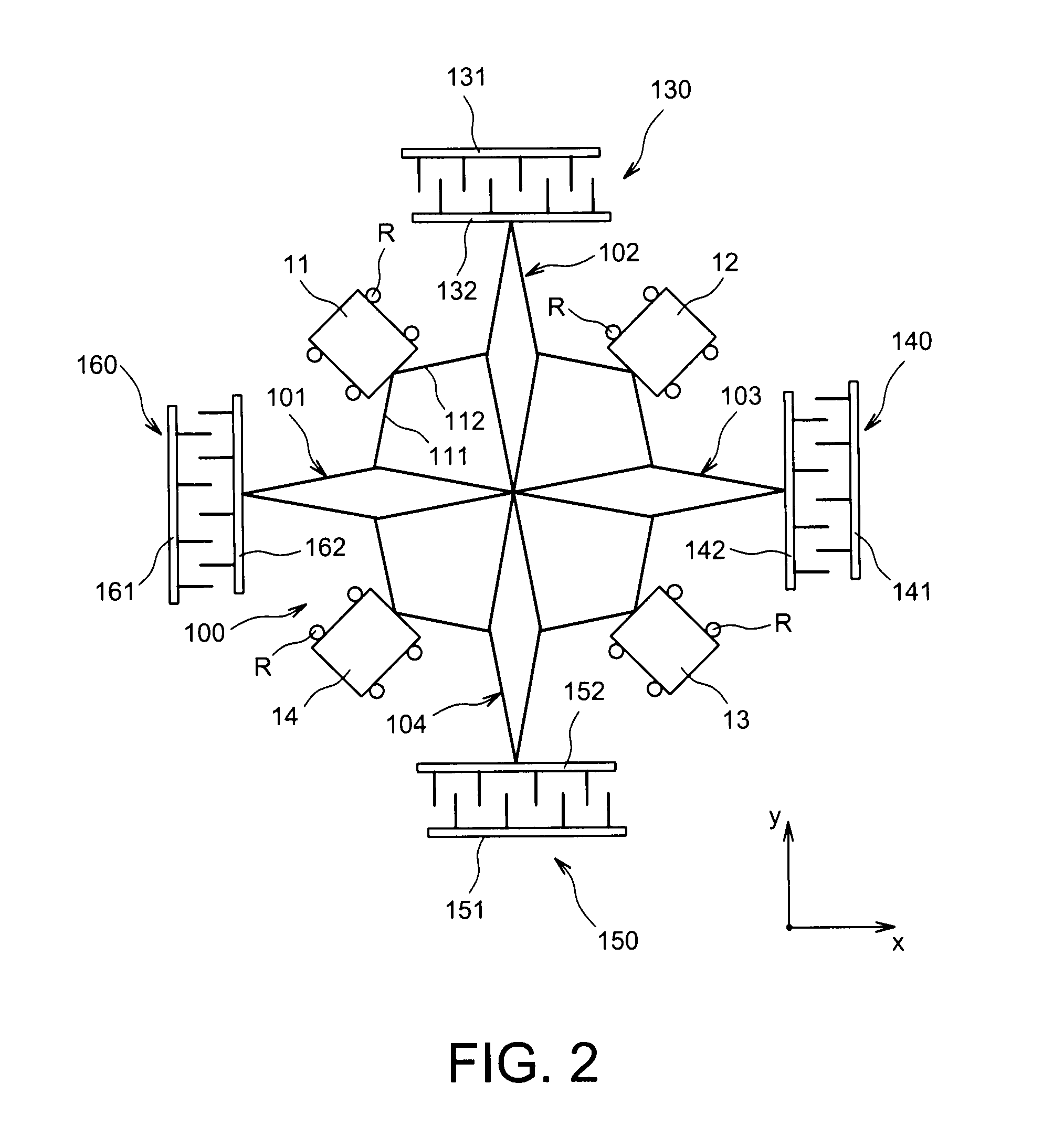 Coupling structure for resonant gyroscope
