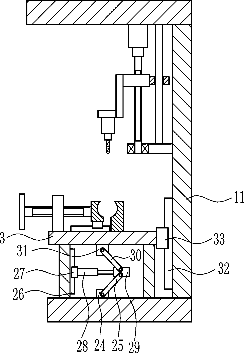 A teaching abacus bead punching device