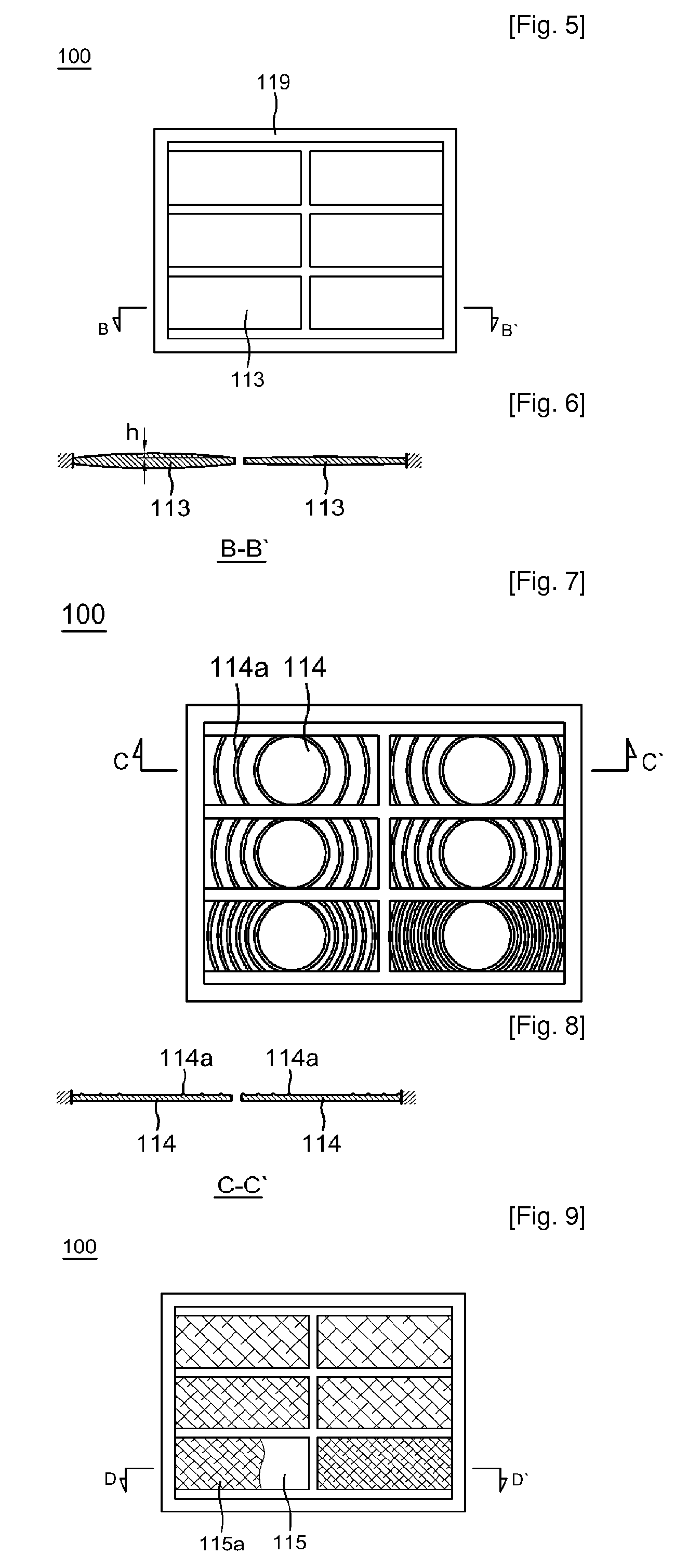 Electroacoustic transducer having multi-channel diaphragm and hearing aid using the same