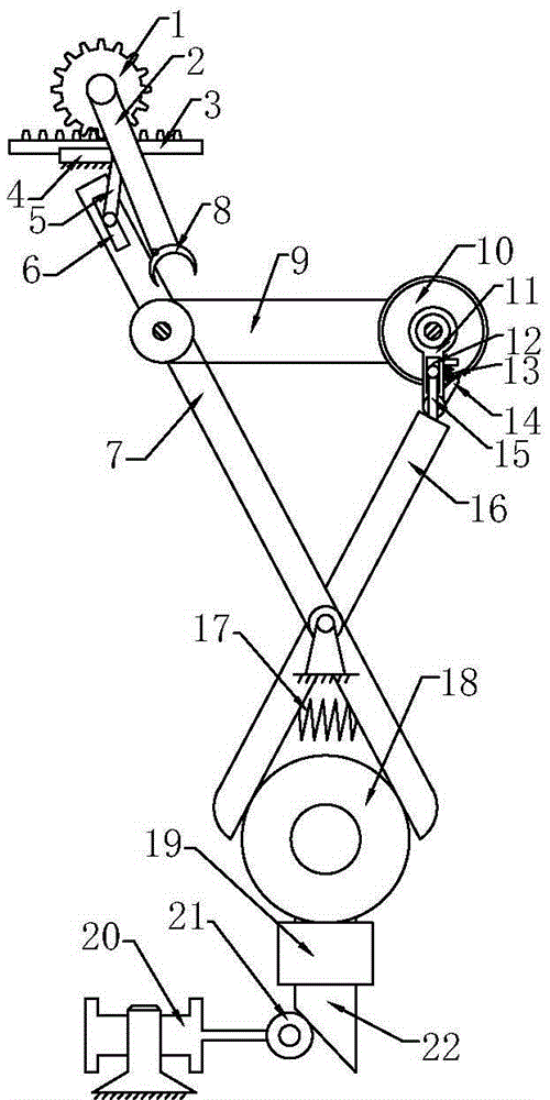 Conveying and material grabbing device