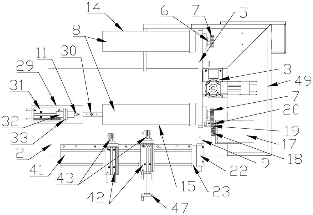 Double-station air bag cutting machine