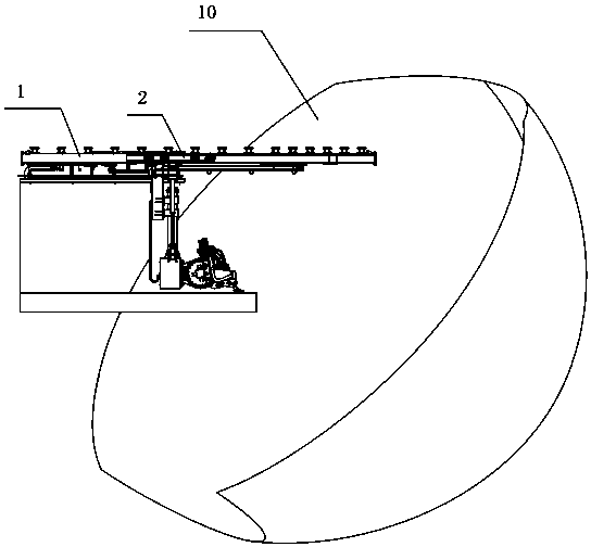 Sitting-type cabin and flight cinema provided with same