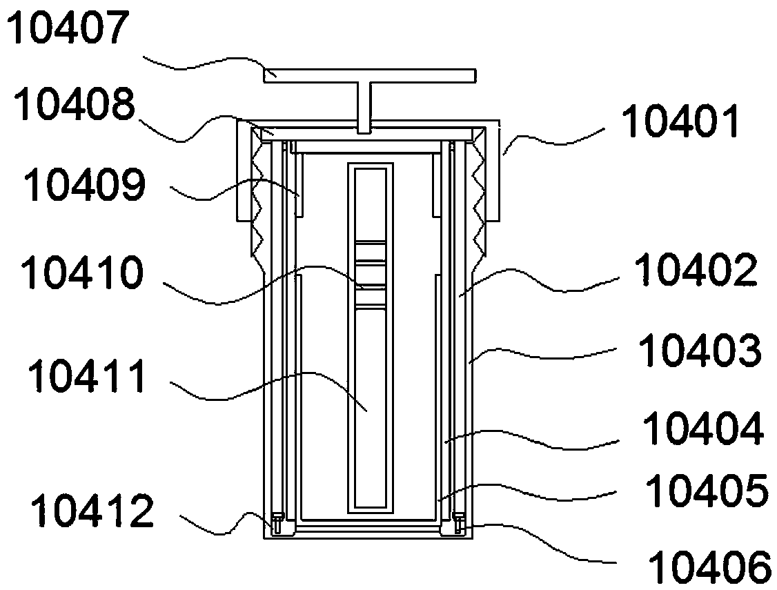 Caterpillar type quick batched hydrothermal disposing device for kitchen waste and application thereof