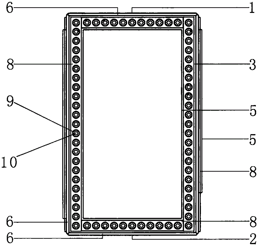 Crystal glass pen container