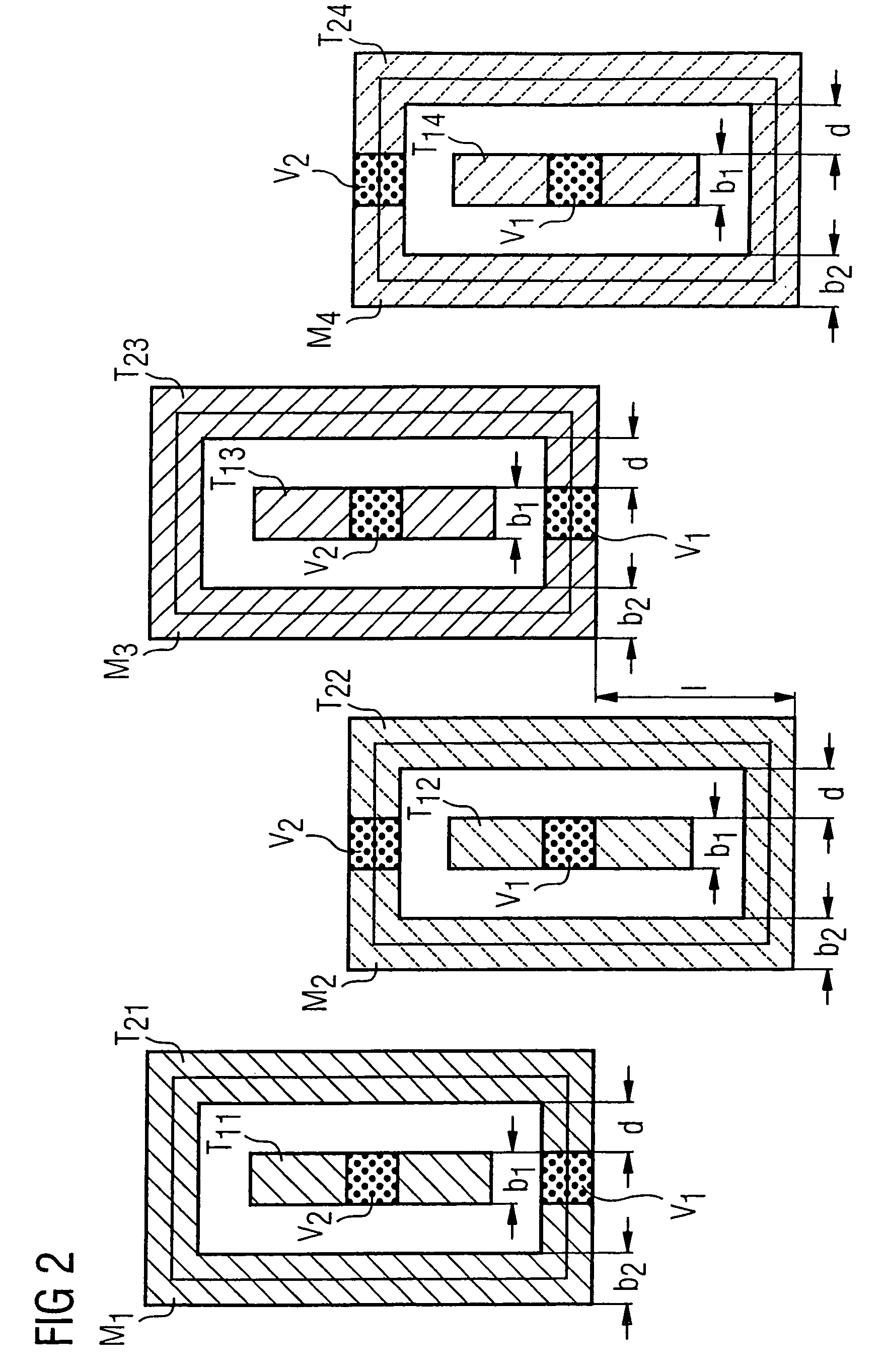 Device with integrated capacitance structure