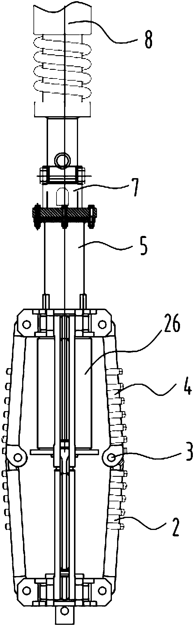 Extrusion expansion device of rotary drilling rig for piling forming