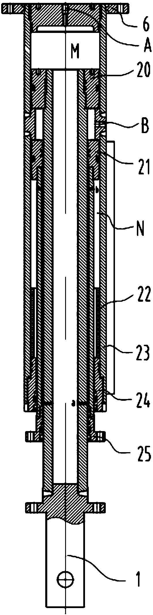 Extrusion expansion device of rotary drilling rig for piling forming