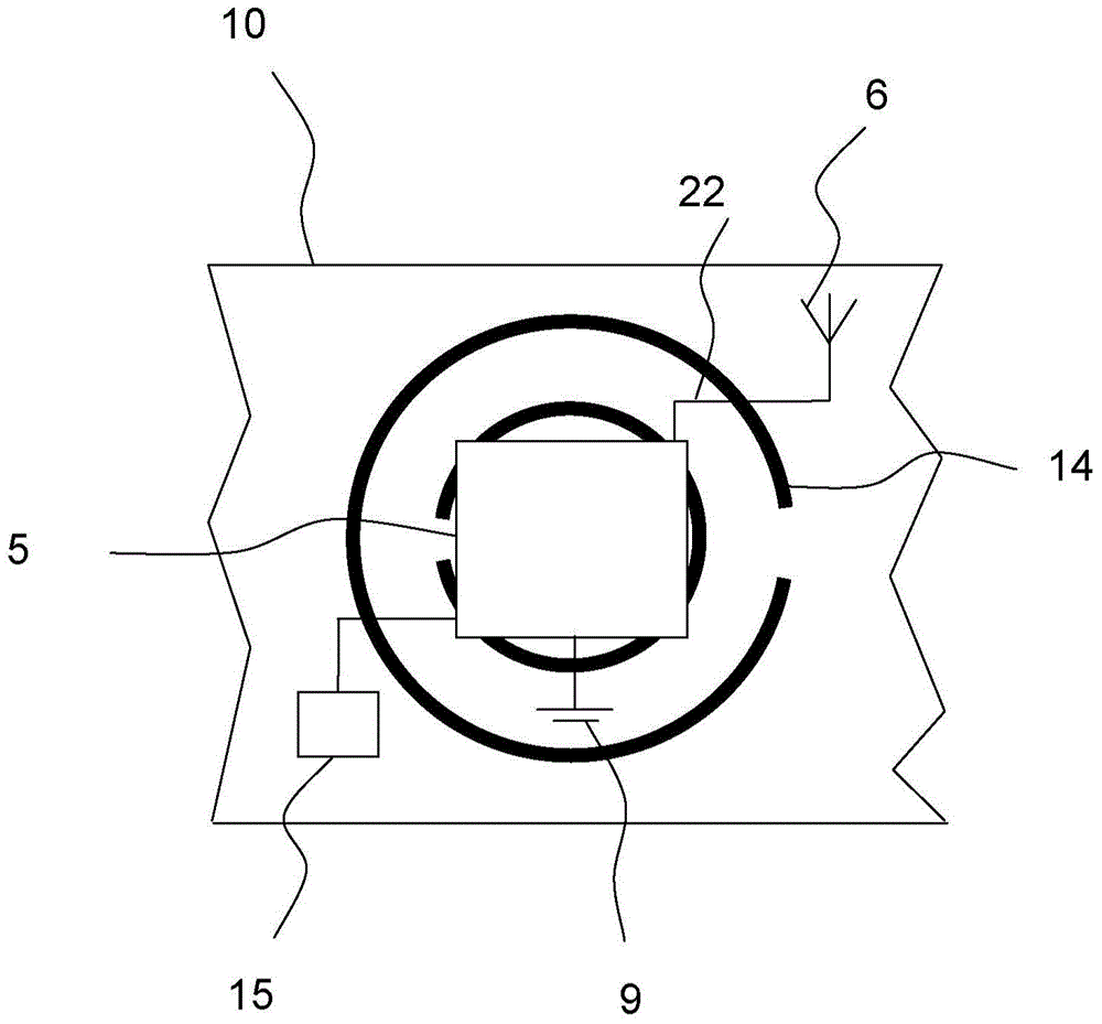 Hearing aid having a near field resonant parasitic element