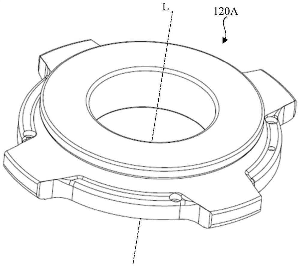 Main bearing pedestal for scroll compressor, and scroll compressor