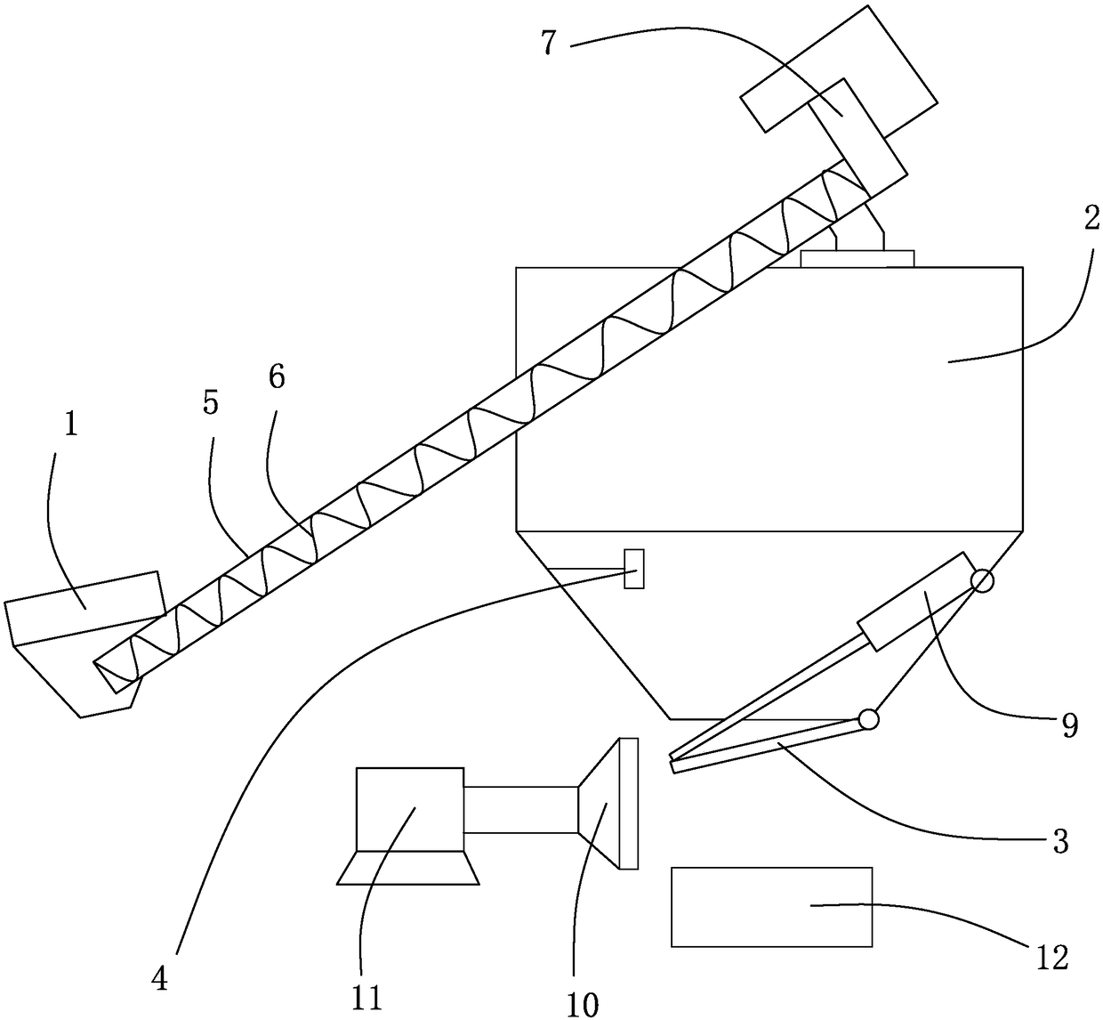 Powder type feeding device