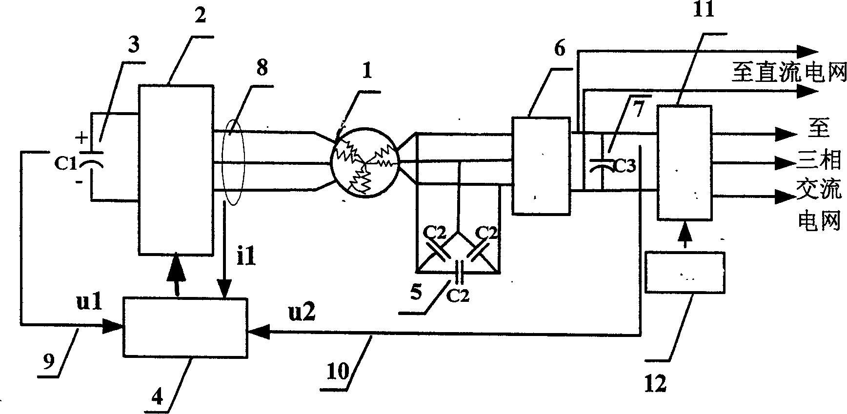 Method for designing and controlling asynchronous motor power generation system of stator duplex winding