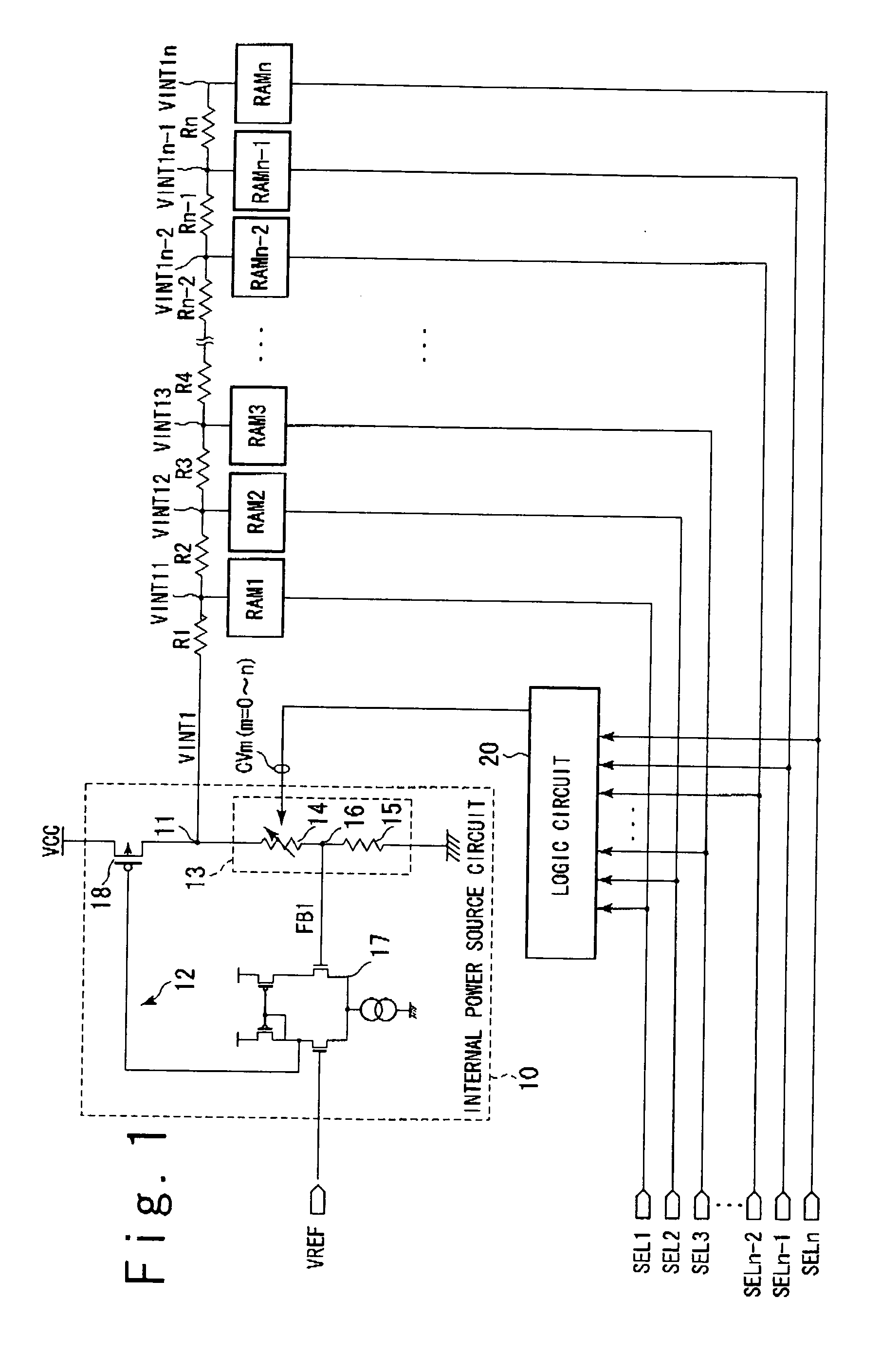 Semiconductor integrated circuit having internal voltage generating circuit