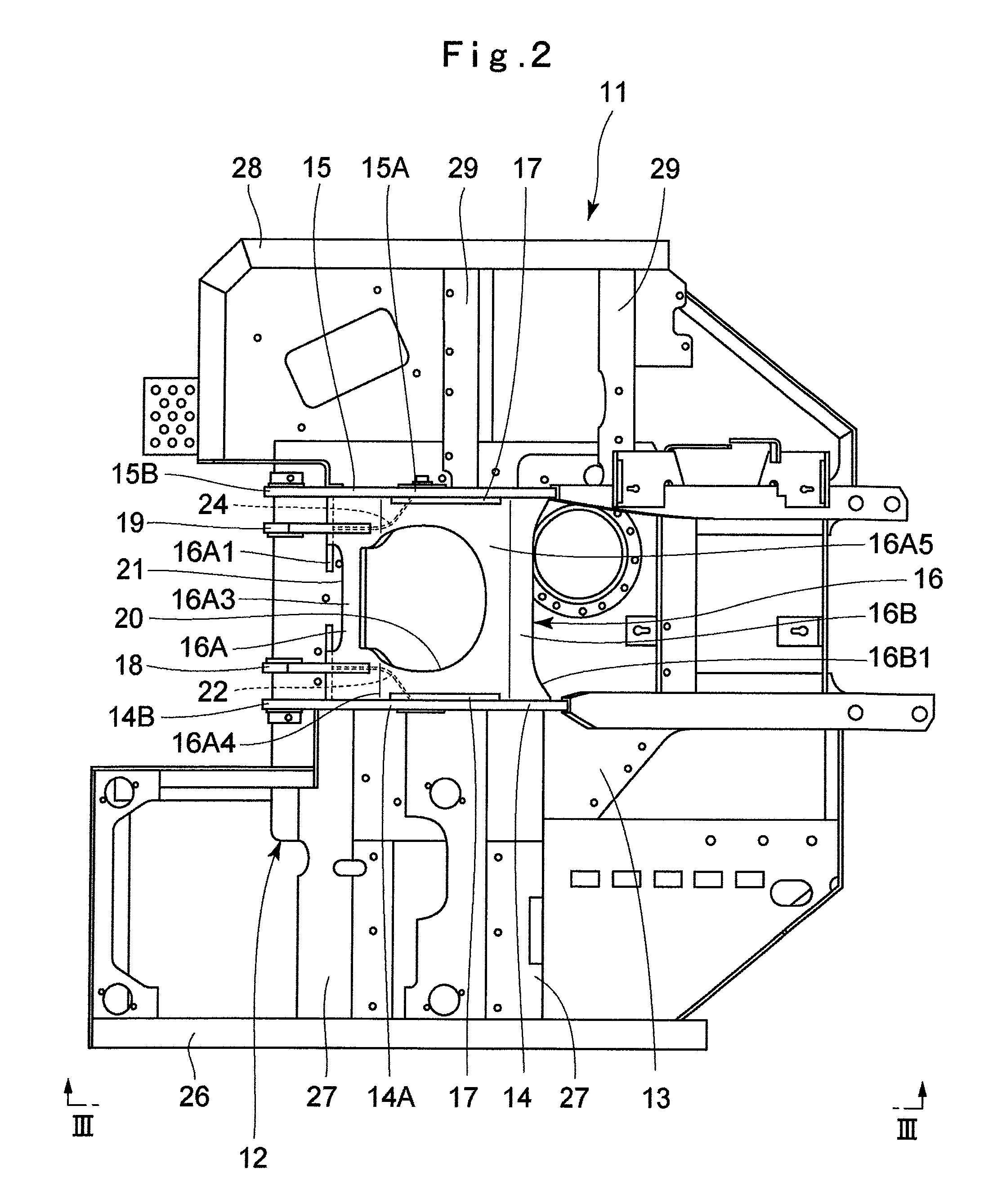 Revolving frame of construction machine