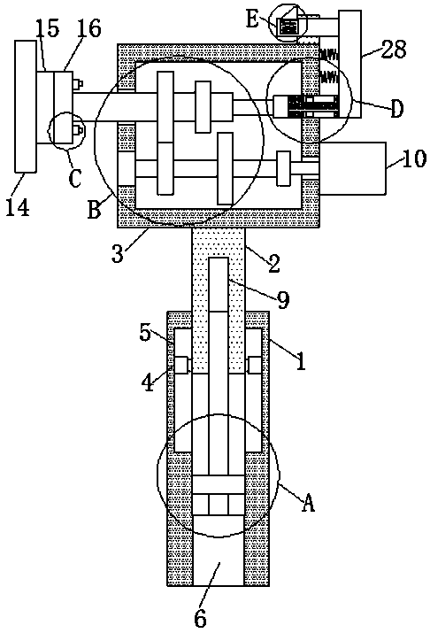 Handheld metal surface treatment device with multi-rotating speed adjusting mechanism