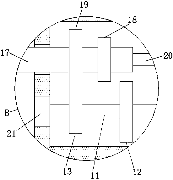 Handheld metal surface treatment device with multi-rotating speed adjusting mechanism