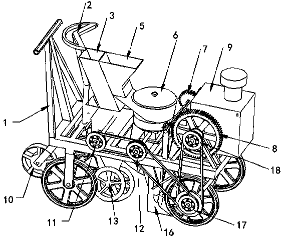 In-greenhouse potato planter