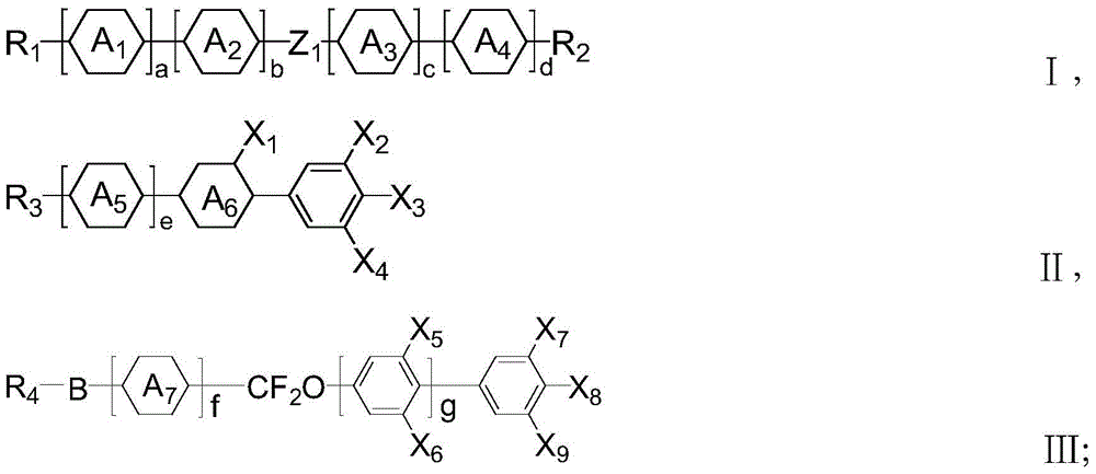 A kind of positive dielectric anisotropy liquid crystal composition