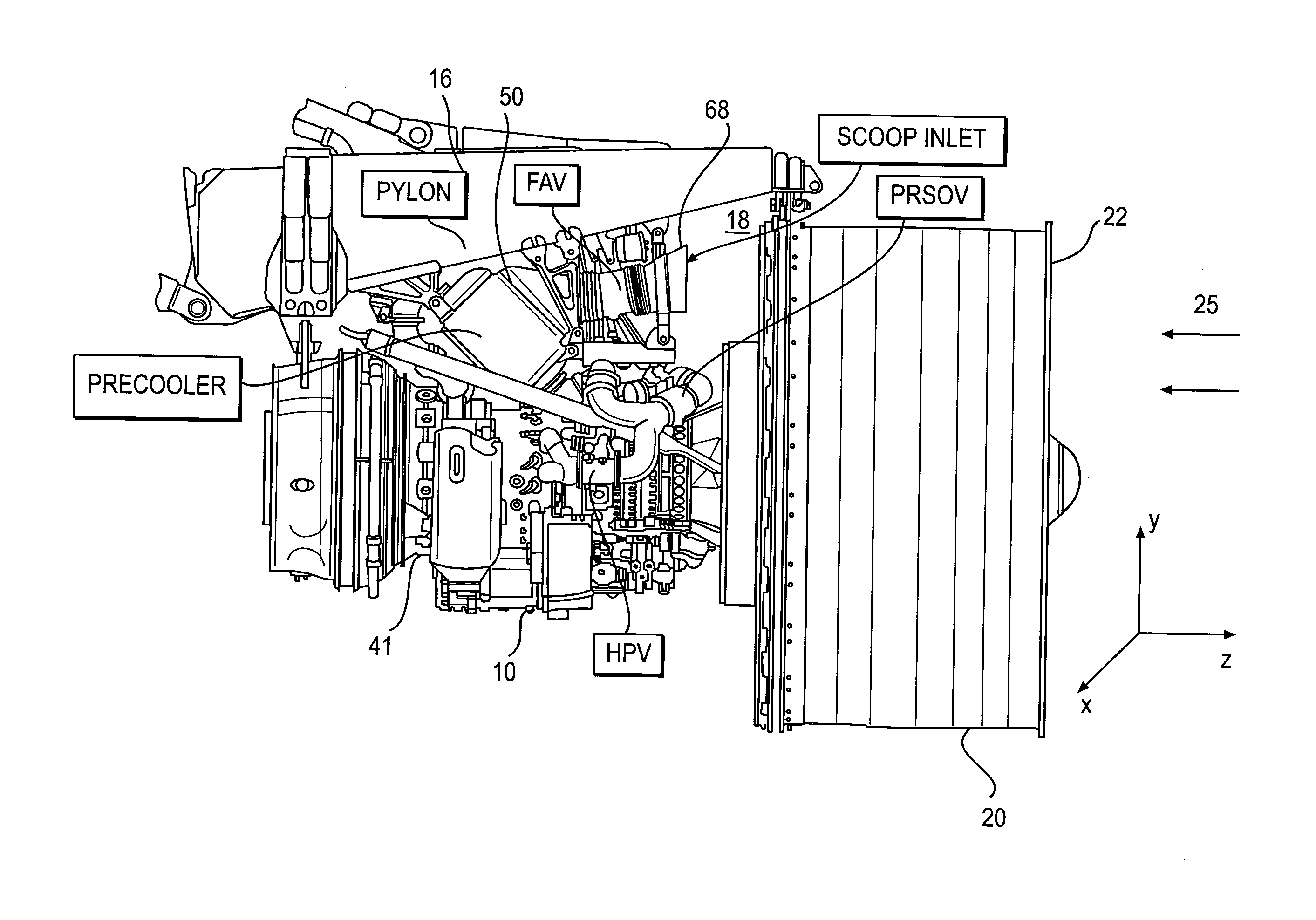 Apparatus for protecting aircraft components against foreign object damage