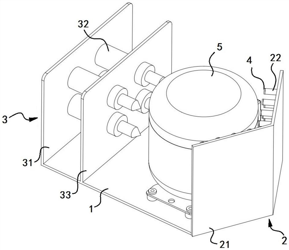 Compressor clamping device and clamping method