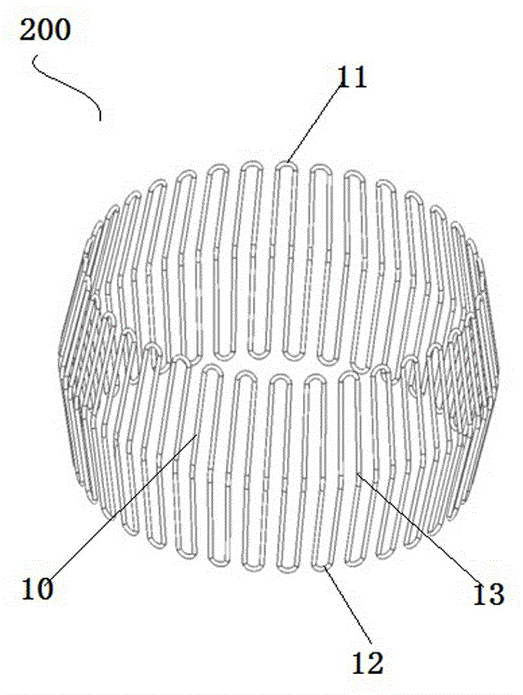 Reset spring and stationary contact device using same