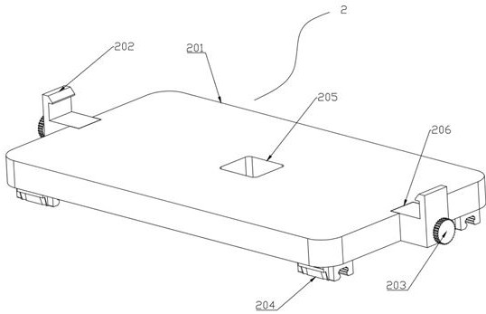 A pressing device for the upper cover plate of the radiator shell for 5G base station