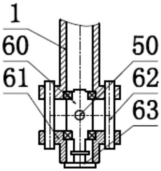 High-frequency series humanoid four-freedom-degree mechanical foot