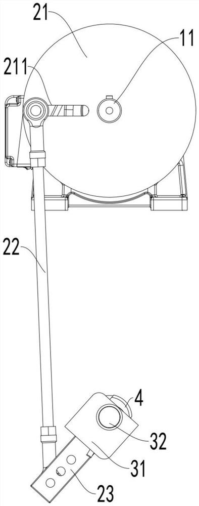 Swing device for eccentric arc grinding