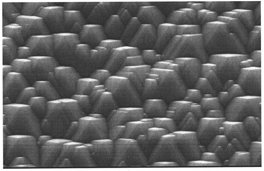 Texturing method for single crystal semiconductor substrates for reduced reflection of incident light