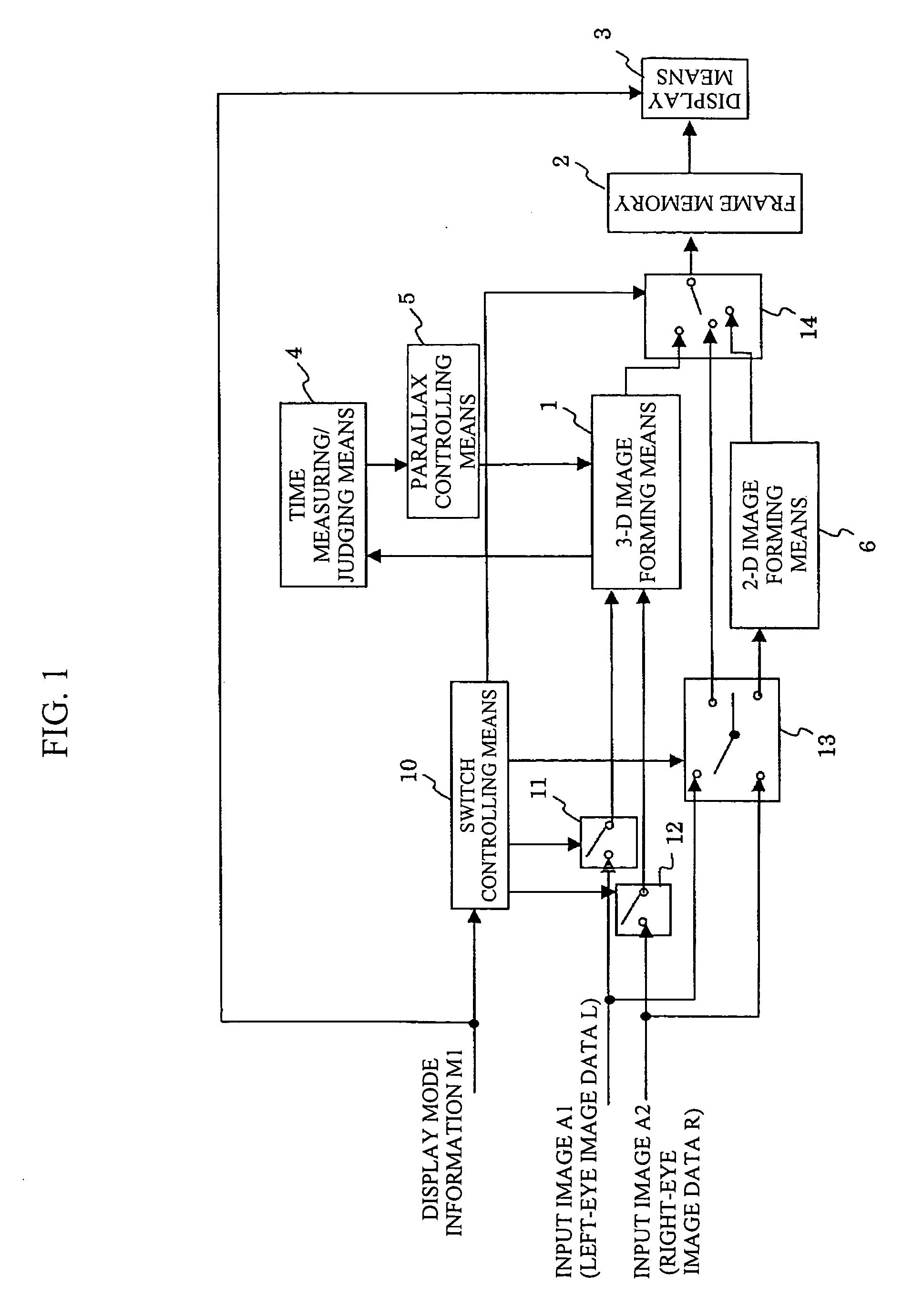 3-d image display unit, 3-d image recording device and 3-d image recording method