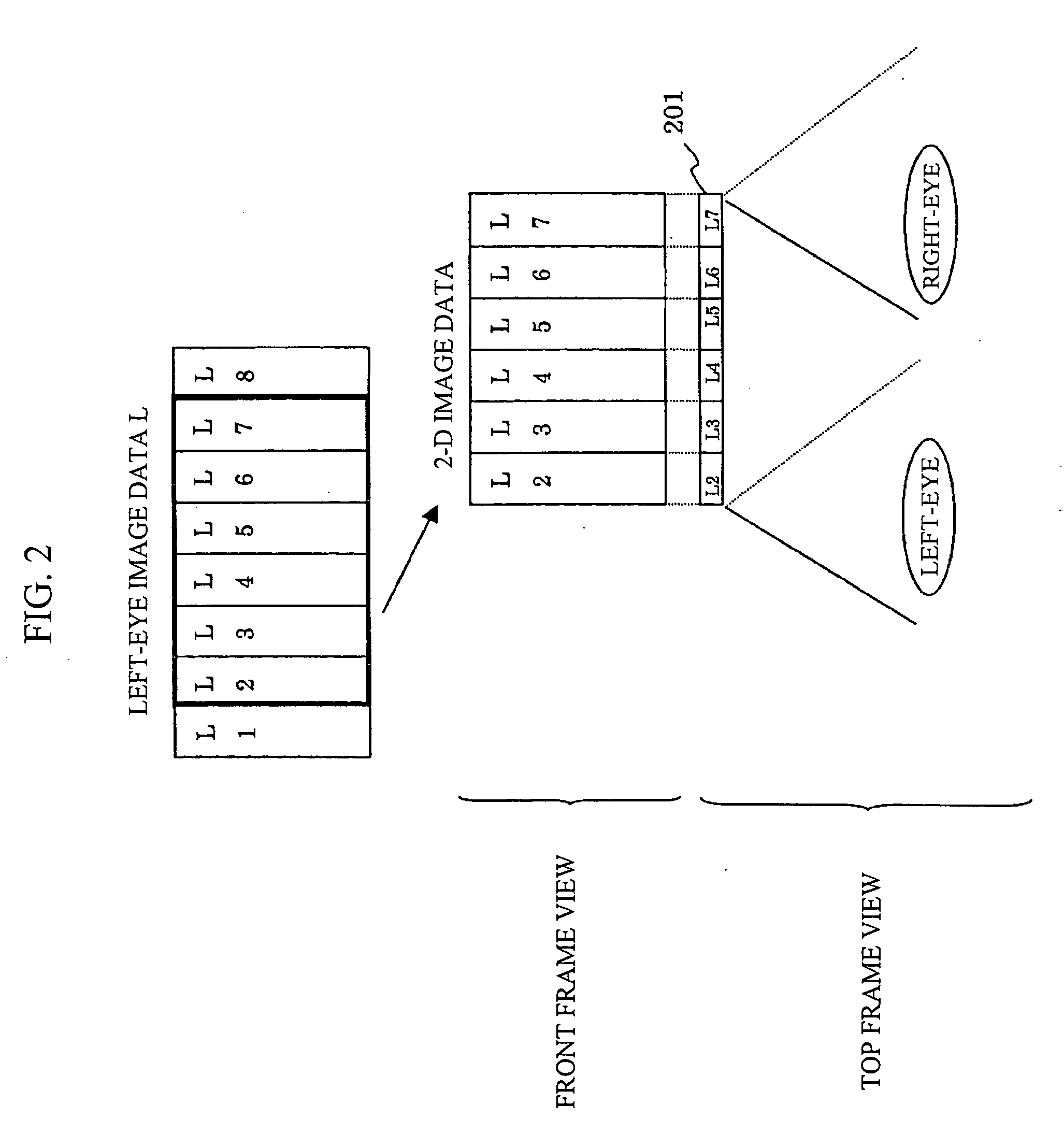 3-d image display unit, 3-d image recording device and 3-d image recording method