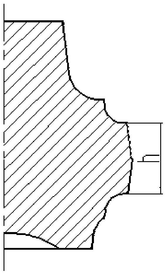 Forging method for improving structure performance of TC11 alloy wheel disc-journal die forging