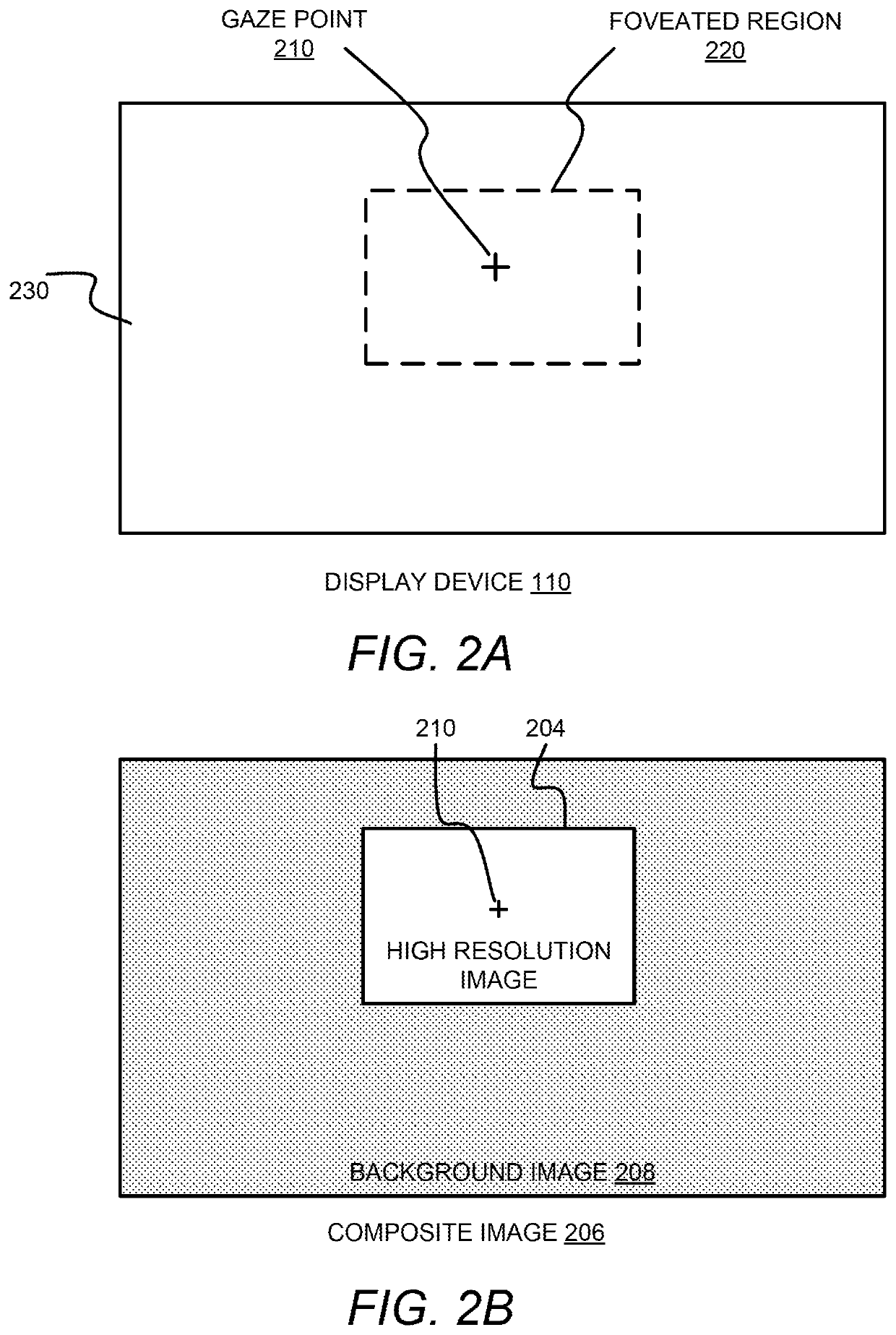 Reducing aliasing artifacts in foveated rendering using cross-resolution modulation